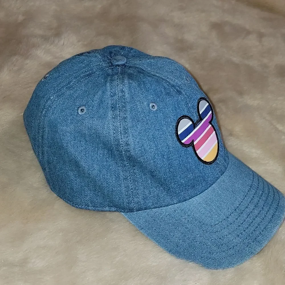 DISNEY RETRO DENIM BASEBALL CAP HAT, FOR AGES 14 AND UP